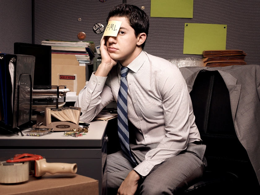 Jared Kusnitz stars as Lou in "Underemployed" on MTV.
