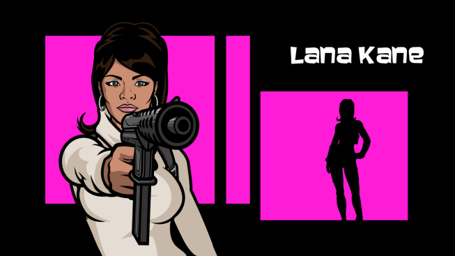 "Lana Kane" as voiced by Aisha Tyler.