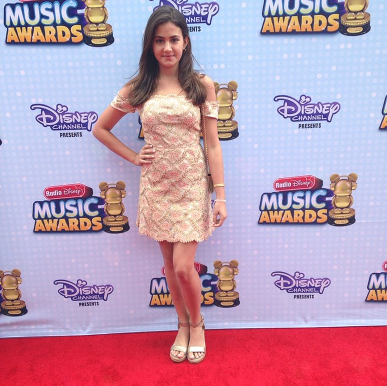 Olivia Cella at the Radio Disney Music Awards. Photo courtesy of Jennifer Cella.