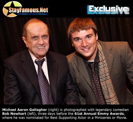 Michael Aaron Gallagher and Bob Newhart