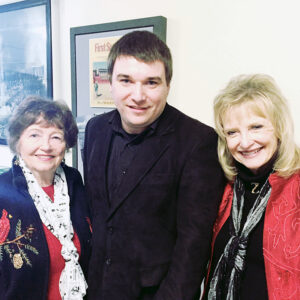 Michael Aaron Gallagher with Karolyn Grimes and Carol Coombs Mueller