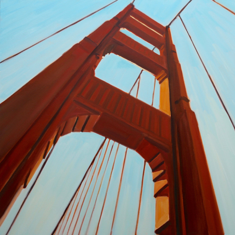 Michael Chamberlain Painting of the Golden Gate Bridge