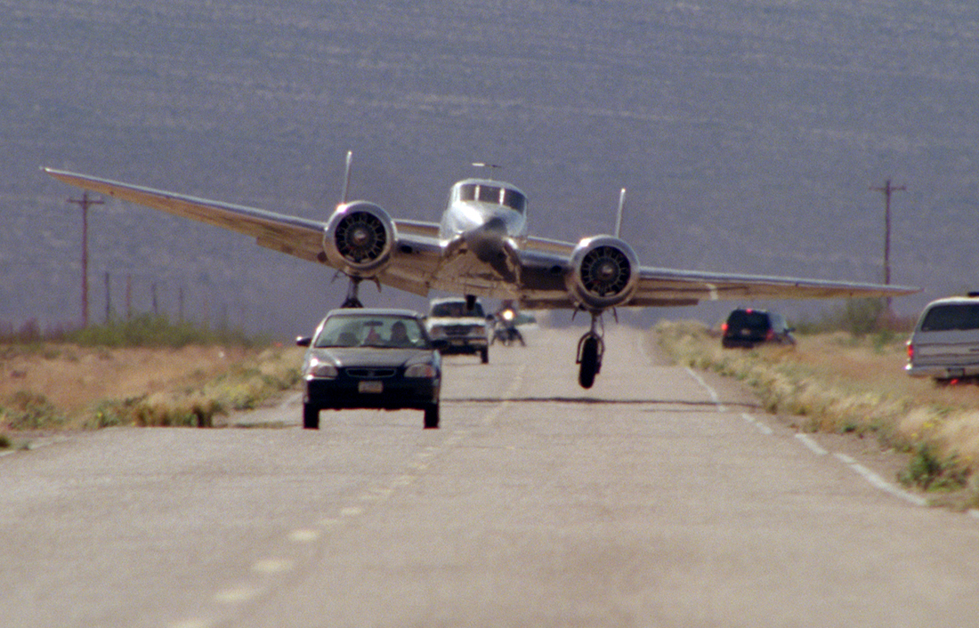 The Flyboys movie scene airplane stunt landing on highway